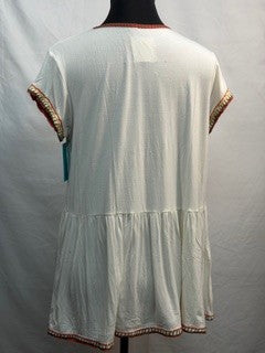 CF42-196 WHITE DAISY TOP S