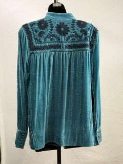 CF91-8 VELVET TOP WITH NAVY S