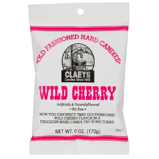 Claeys Old Fashioned Hard Candies - Wild Cherry - 12 Ct.