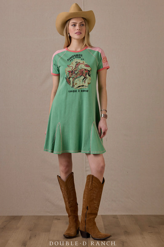 BUCKING THE FORT DRESS D1458