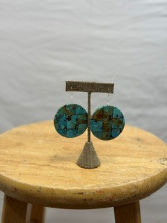 CF71-13 SANTA DOM INLAY EARRINGS