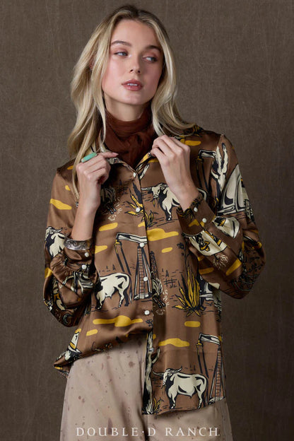 OIL CAMP BLOUSE T4238