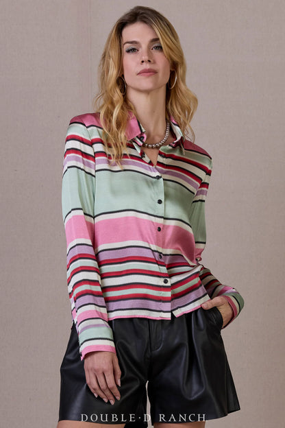 ROUND TOP SERAPE BLOUSE T4191