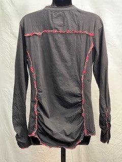 CF52-172 BLK CORAL NECK TOP M