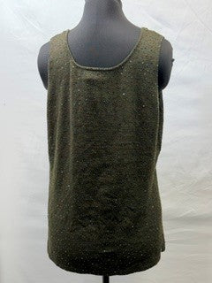 CF14-128 MOSS SEQUIN TANK TOP L