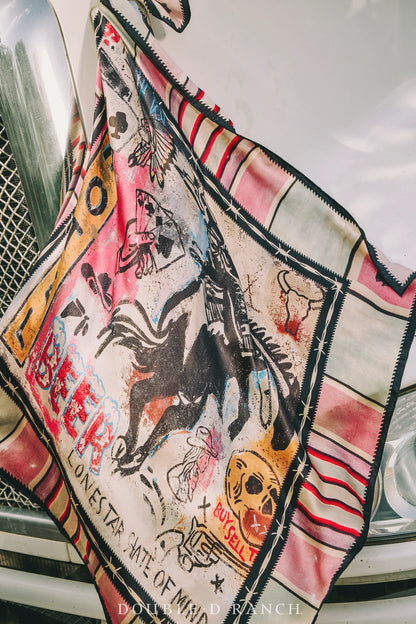 COWBOY GRAFFITI SCARF