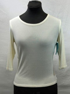 CF104-10 BONE BOATNECK TOP XS