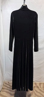CF100-10 DARK GREEN VELVET DRESS L
