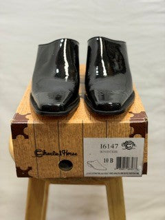 CF14-134 BLACK PATENT SLIDE 10