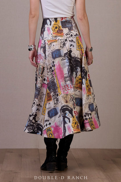 COWBOY GRAFFITI SKIRT S1858