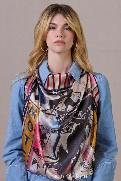 COWBOY GRAFFITI SCARF