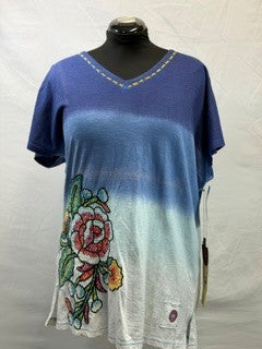 CF105-12 CROSS STITCH TOP 2X
