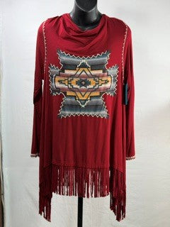 CF6-31 RED TIE BACK TOP XS