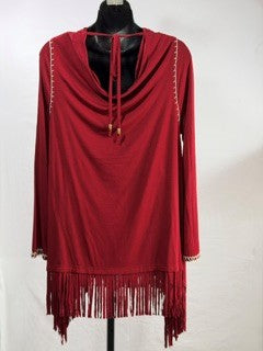 CF6-31 RED TIE BACK TOP XS