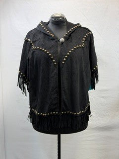 CF33-192 BLK ONE BUTTON HOODIE L
