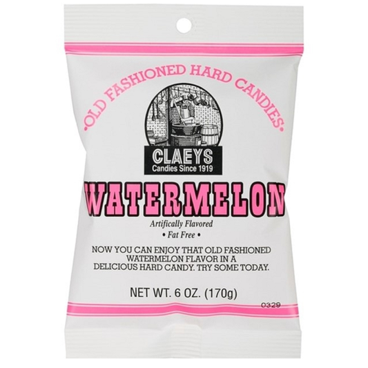 Claeys Old Fashioned Hard Candies - Watermelon - 12 Ct.