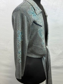 CF104-13 SILVER KNIT BOLERO M