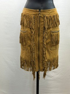 CF33-180 TAN FRINGE SKIRT 12