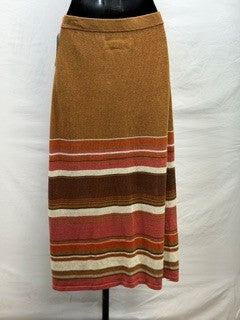 CF82-17 TAN/SALMON SKIRT XS