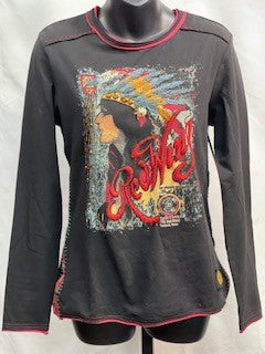 CF52-179 BLK RED WING TOP M