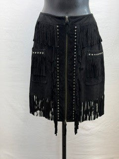 CF33-181 BLACK FRINGE SKIRT 12