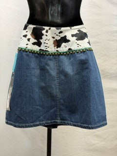 CF33-185 COW PRINT SKIRT 12