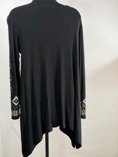 CF6-35 BLK ZIPPER TUNIC XS