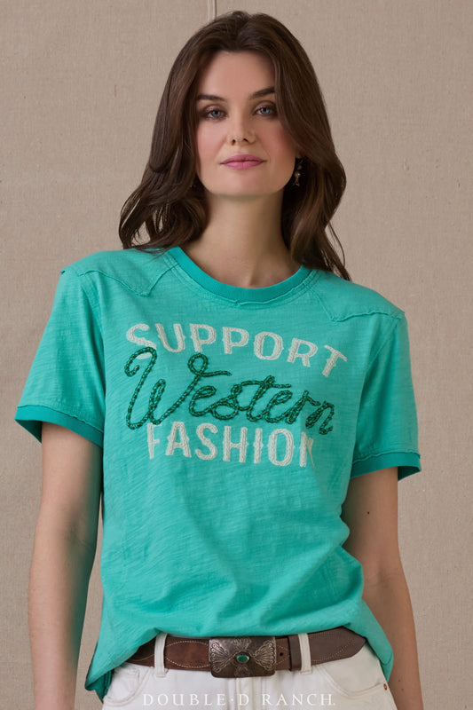 SUPPORT WESTERN FASHION TOP T4072