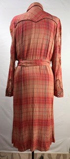 CF86-39 PLAID DRESS XL