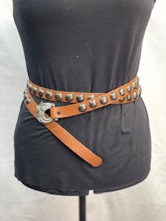 CF52-138 BROWN WRAP BELT 34