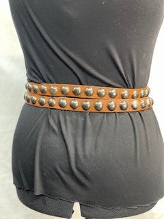 CF52-138 BROWN WRAP BELT 34