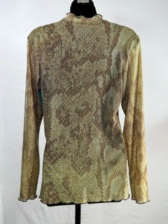 CF6-24 SHEAR SNAKESKIN TOP S