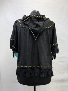 CF33-192 BLK ONE BUTTON HOODIE L