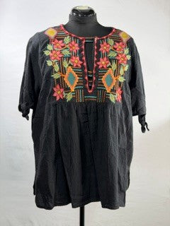 CF86-57 BLK EMB TOP XL