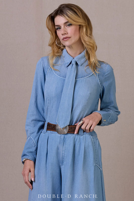 BUCKSKIN BLUES TOP T4163