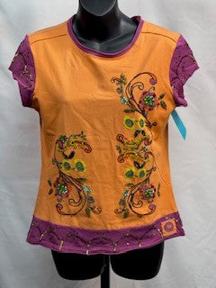 CF52-186 PINK/ORG TOP M