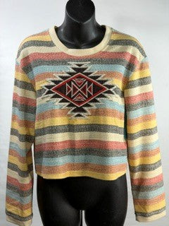 CF62-20 STRIPE AZTEC TOP S