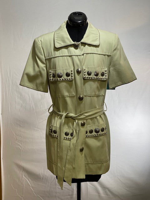 CF46-52 SAGE GREEN SHORT SLEEVE JACKET -SMALL