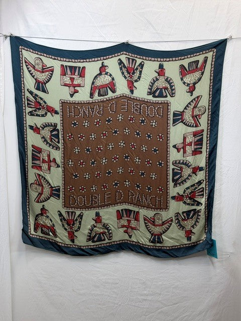 CF105-95 PUEBLO BIRD SCARF 36X36
