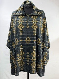 CF86-62 NAVY/TAN PONCHO L/XL