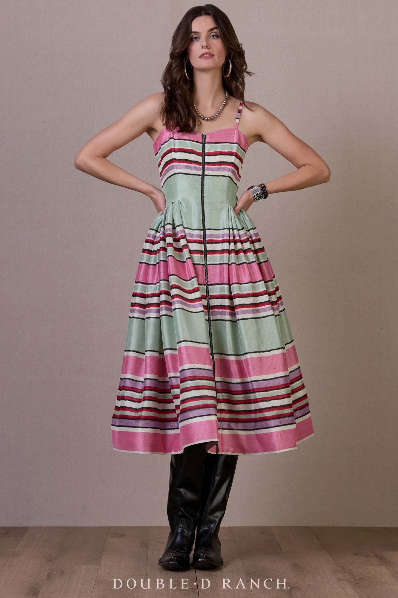 ROUND TOP SERAPE DRESS  D1503