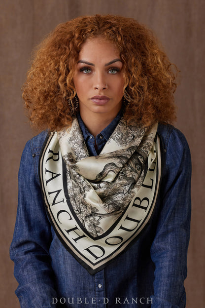 WIDE OPEN TRAILS TOILE SCARF