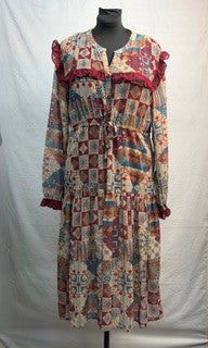 CF86-20 PATCHWORK DRESS XL