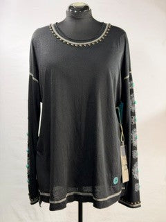 CF86-64 TURQ CONCHO TOP XL