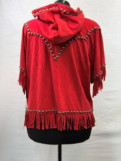 CF33-193 RED ONE BUTTON HOODIE L