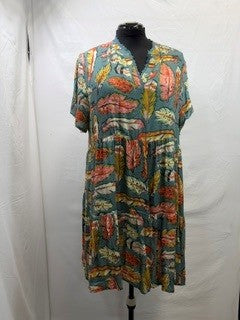 CF103-6 FEATHER DRESS L