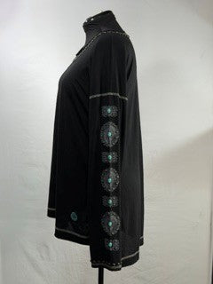 CF86-64 TURQ CONCHO TOP XL