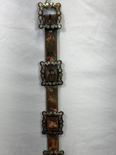 CF14-140 6 SQUARE COWGIRL BELT 40