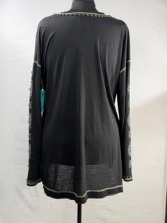 CF86-64 TURQ CONCHO TOP XL