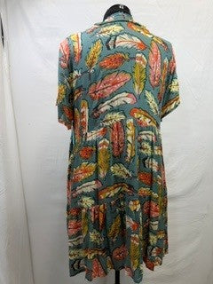 CF103-6 FEATHER DRESS L